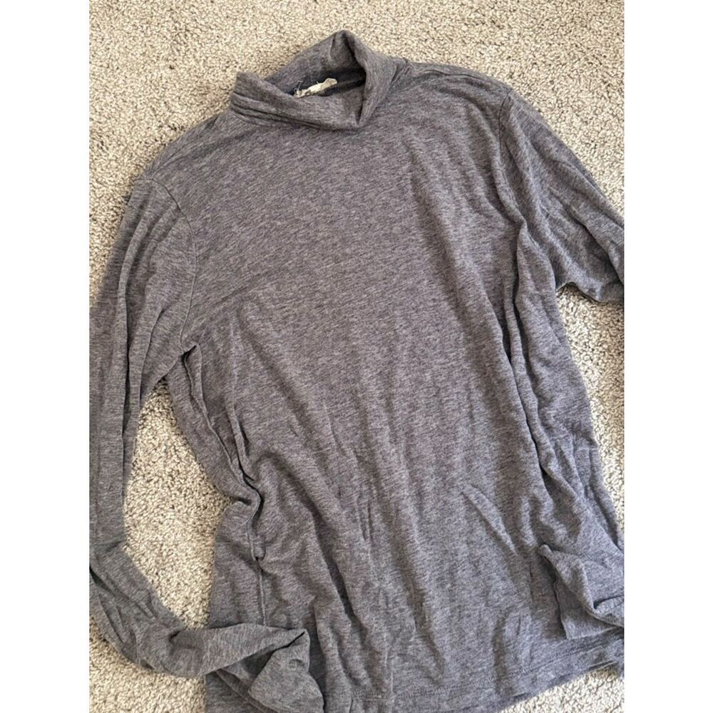Madewell Gray Knit Turtleneck Top